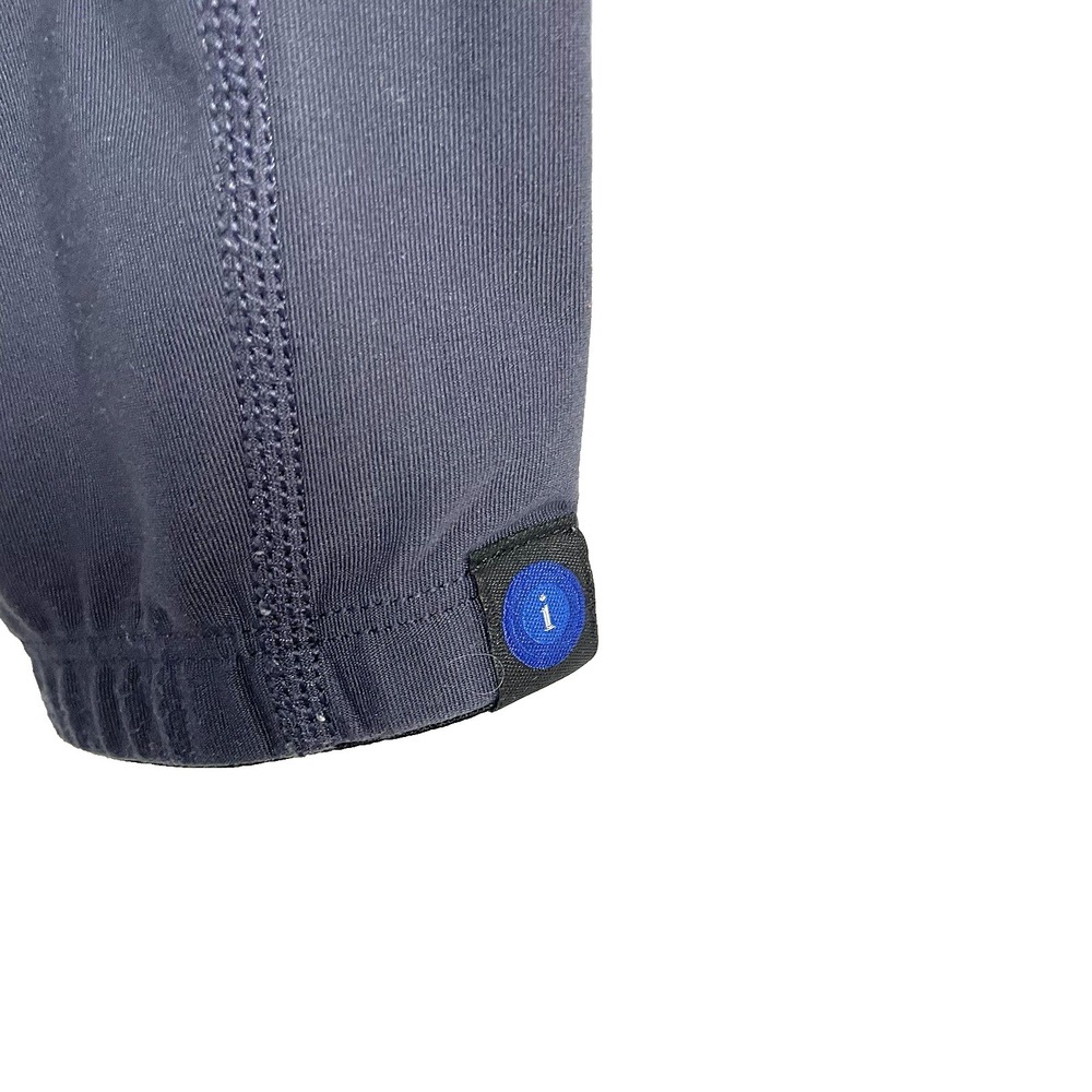 Irideon Riding Breeches Pants Womens L Gray/Blue Knee Patch Equestrian Pull On - Picture 4 of 8